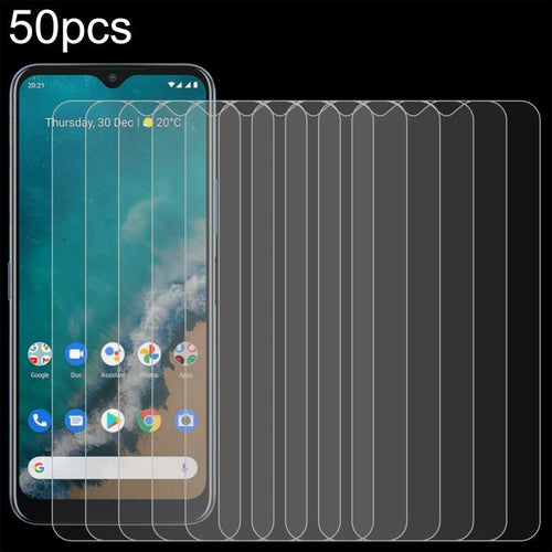 50 ชิ้น 0.26 มม. 9H 2.5D ฟิล์มกระจกนิรภัย, For Nokia C50 5G, For Nokia C210, For Nokia G310, For Nokia G42, For Nokia C110, For Nokia C300