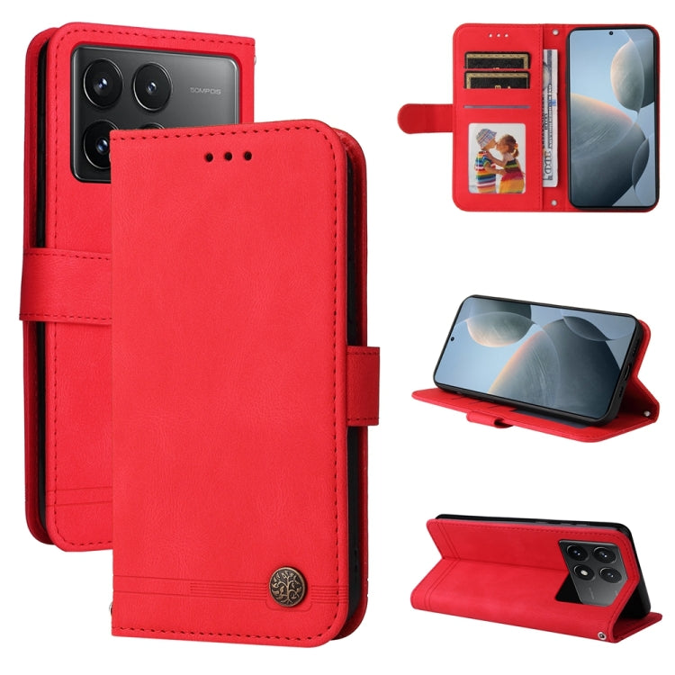 เคสโทรศัพท์หนังปุ่มโลหะ Skin Feel Life Tree, For Xiaomi Redmi 13C 4G, For Xiaomi Redmi Note13 Pro+ 5G Global, For Xiaomi Redmi Note13 Pro 5G Global, For Xiaomi 13T / Redmi K60 Ultra, For Xiaomi Redmi K70 / K70 Pro, For Xiaomi Redmi Poco F5             ...