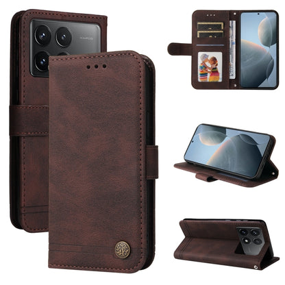 เคสโทรศัพท์หนังปุ่มโลหะ Skin Feel Life Tree, For Xiaomi Poco F6, For Xiaomi Redmi A3, For Xiaomi Redmi Note13 Pro 4G Global/Poco M6 Pro 4G, For Xiaomi Redmi Note13 4G, For Xiaomi Redmi K70E, For Xiaomi 14 Ultra, For Xiaomi 14 Pro, For Xiaomi 14        ...