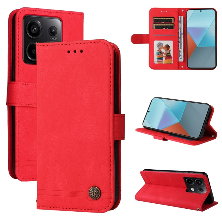 เคสโทรศัพท์หนังปุ่มโลหะ Skin Feel Life Tree, For Xiaomi Redmi 13C 4G, For Xiaomi Redmi Note13 Pro+ 5G Global, For Xiaomi Redmi Note13 Pro 5G Global, For Xiaomi 13T / Redmi K60 Ultra, For Xiaomi Redmi K70 / K70 Pro, For Xiaomi Redmi Poco F5             ...