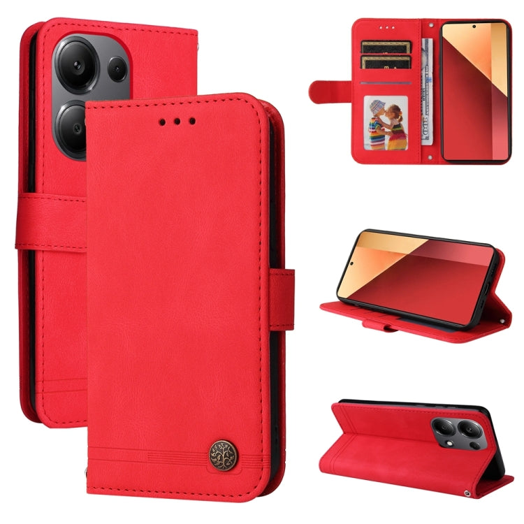 เคสโทรศัพท์หนังปุ่มโลหะ Skin Feel Life Tree, For Xiaomi Poco F6, For Xiaomi Redmi A3, For Xiaomi Redmi Note13 Pro 4G Global/Poco M6 Pro 4G, For Xiaomi Redmi Note13 4G, For Xiaomi Redmi K70E, For Xiaomi 14 Ultra, For Xiaomi 14 Pro, For Xiaomi 14        ...