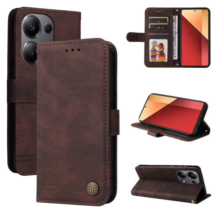 เคสโทรศัพท์หนังปุ่มโลหะ Skin Feel Life Tree, For Xiaomi Poco F6, For Xiaomi Redmi A3, For Xiaomi Redmi Note13 Pro 4G Global/Poco M6 Pro 4G, For Xiaomi Redmi Note13 4G, For Xiaomi Redmi K70E, For Xiaomi 14 Ultra, For Xiaomi 14 Pro, For Xiaomi 14        ...