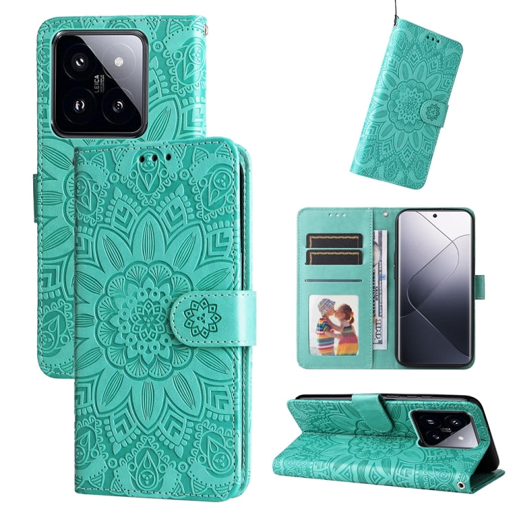 เคสโทรศัพท์หนังดอกทานตะวันลายนูน, For Xiaomi Redmi A3, For Xiaomi Redmi Note13 Pro 4G Global/Poco M6 Pro 4G, For Xiaomi Redmi Note13 4G, For Xiaomi Redmi K70E, For Xiaomi 14 Ultra, For Xiaomi 14 Pro, For Xiaomi 14, For Xiaomi Redmi Note13 5G Global    ...