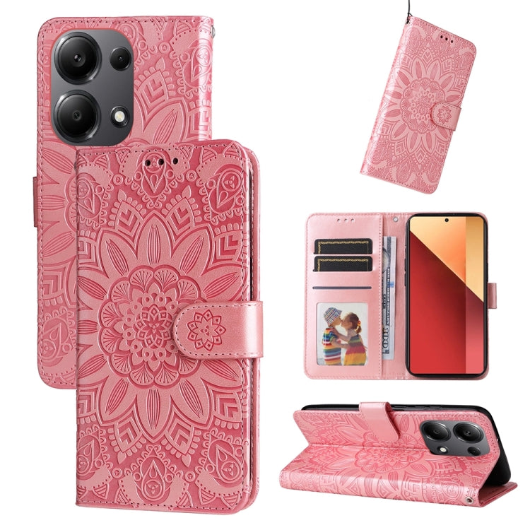 เคสโทรศัพท์หนังดอกทานตะวันลายนูน, For Xiaomi Redmi A3, For Xiaomi Redmi Note13 Pro 4G Global/Poco M6 Pro 4G, For Xiaomi Redmi Note13 4G, For Xiaomi Redmi K70E, For Xiaomi 14 Ultra, For Xiaomi 14 Pro, For Xiaomi 14, For Xiaomi Redmi Note13 5G Global    ...