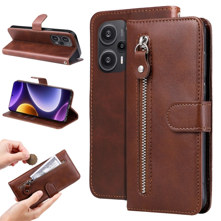 ซองใส่โทรศัพท์หนังซิปเนื้อน่อง, For Xiaomi Redmi Poco F5, For Xiaomi 13T / Redmi K60 Ultra, For Xiaomi Redmi K60 / K60 Pro, For Xiaomi Redmi Note 12S 4G