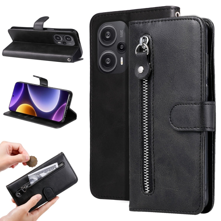 ซองใส่โทรศัพท์หนังซิปเนื้อน่อง, For Xiaomi Redmi Poco F5, For Xiaomi 13T / Redmi K60 Ultra, For Xiaomi Redmi K60 / K60 Pro, For Xiaomi Redmi Note 12S 4G