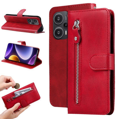 ซองใส่โทรศัพท์หนังซิปเนื้อน่อง, For Xiaomi Redmi Poco F5, For Xiaomi 13T / Redmi K60 Ultra, For Xiaomi Redmi K60 / K60 Pro, For Xiaomi Redmi Note 12S 4G