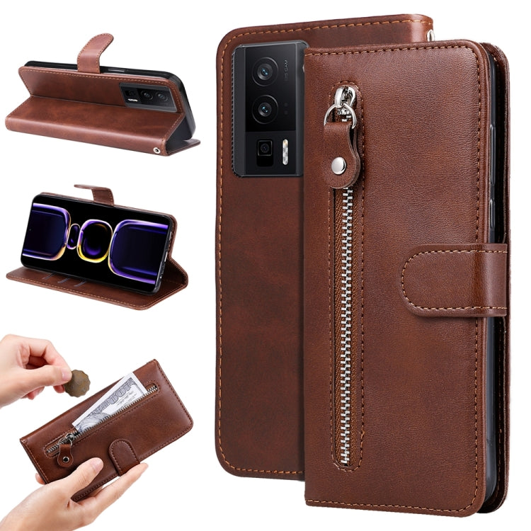 ซองใส่โทรศัพท์หนังซิปเนื้อน่อง, For Xiaomi Redmi Poco F5, For Xiaomi 13T / Redmi K60 Ultra, For Xiaomi Redmi K60 / K60 Pro, For Xiaomi Redmi Note 12S 4G