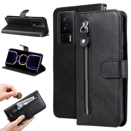 ซองใส่โทรศัพท์หนังซิปเนื้อน่อง, For Xiaomi Redmi Poco F5, For Xiaomi 13T / Redmi K60 Ultra, For Xiaomi Redmi K60 / K60 Pro, For Xiaomi Redmi Note 12S 4G