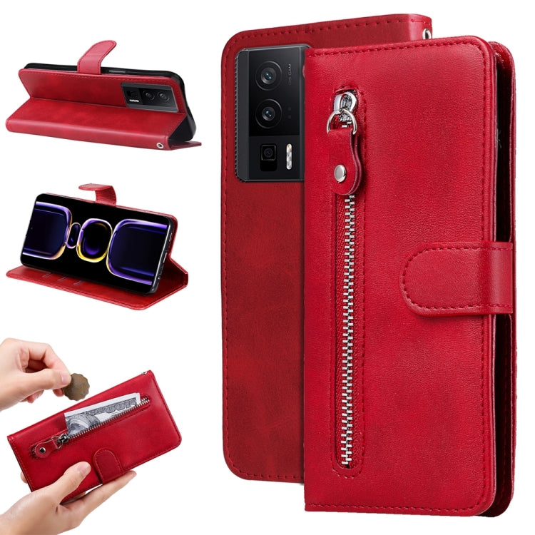 ซองใส่โทรศัพท์หนังซิปเนื้อน่อง, For Xiaomi Redmi Poco F5, For Xiaomi 13T / Redmi K60 Ultra, For Xiaomi Redmi K60 / K60 Pro, For Xiaomi Redmi Note 12S 4G