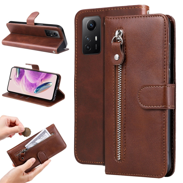 ซองใส่โทรศัพท์หนังซิปเนื้อน่อง, For Xiaomi Redmi Poco F5, For Xiaomi 13T / Redmi K60 Ultra, For Xiaomi Redmi K60 / K60 Pro, For Xiaomi Redmi Note 12S 4G