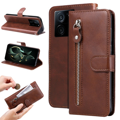 ซองใส่โทรศัพท์หนังซิปเนื้อน่อง, For Xiaomi Redmi Poco F5, For Xiaomi 13T / Redmi K60 Ultra, For Xiaomi Redmi K60 / K60 Pro, For Xiaomi Redmi Note 12S 4G