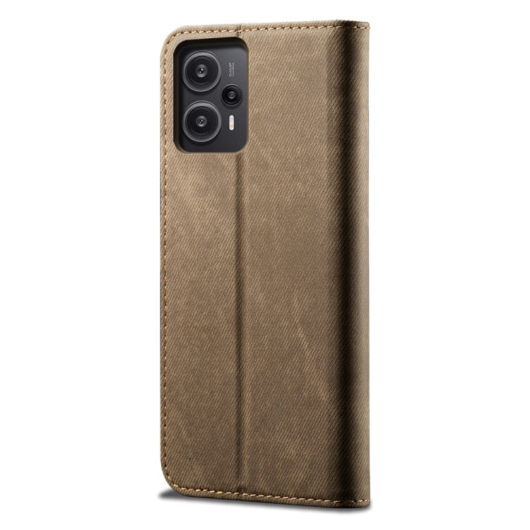 ซองใส่โทรศัพท์หนังพลิกสไตล์เดนิมเนื้อยีนส์, For Xiaomi Redmi Note 12 Turbo / Poco F5