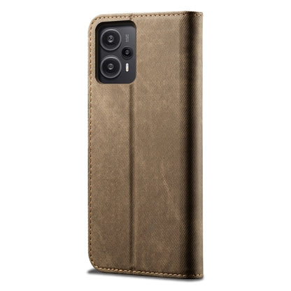 ซองใส่โทรศัพท์หนังพลิกสไตล์เดนิมเนื้อยีนส์, For Xiaomi Redmi Note 12 Turbo / Poco F5