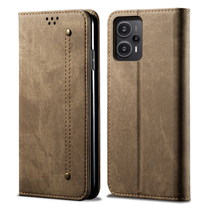 ซองใส่โทรศัพท์หนังพลิกสไตล์เดนิมเนื้อยีนส์, For Xiaomi Redmi Note 12 Turbo / Poco F5
