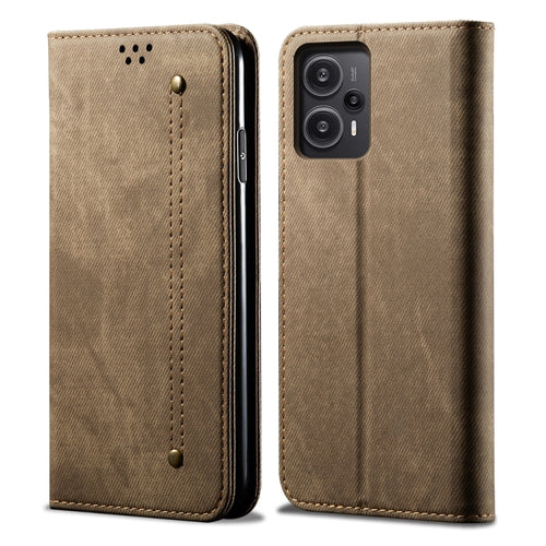 ซองใส่โทรศัพท์หนังพลิกสไตล์เดนิมเนื้อยีนส์, For Xiaomi Redmi Note 12 Turbo / Poco F5