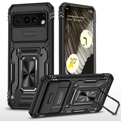 เคสโทรศัพท์ Armor PC + TPU Camera Shield, For Google Pixel 8 Pro, For Google Pixel 8