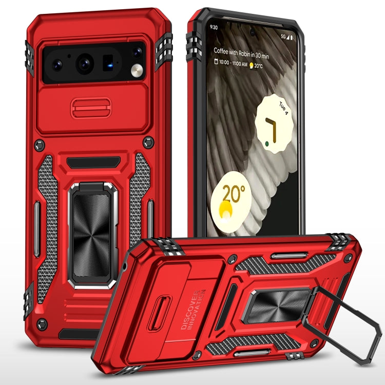 เคสโทรศัพท์ Armor PC + TPU Camera Shield, For Google Pixel 8 Pro, For Google Pixel 8