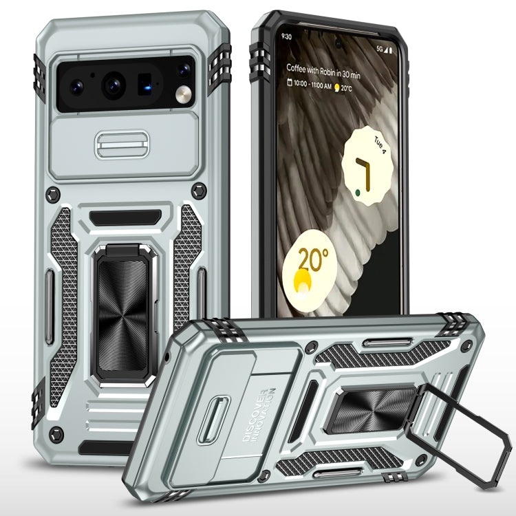 เคสโทรศัพท์ Armor PC + TPU Camera Shield, For Google Pixel 8 Pro, For Google Pixel 8