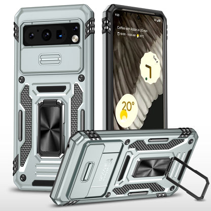 เคสโทรศัพท์ Armor PC + TPU Camera Shield, For Google Pixel 8 Pro, For Google Pixel 8