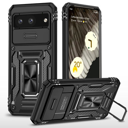 เคสโทรศัพท์ Armor PC + TPU Camera Shield, For Google Pixel 8 Pro, For Google Pixel 8