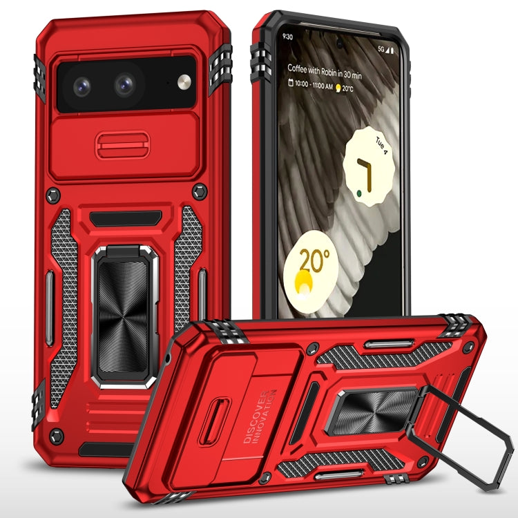 เคสโทรศัพท์ Armor PC + TPU Camera Shield, For Google Pixel 8 Pro, For Google Pixel 8