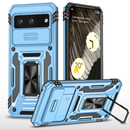 เคสโทรศัพท์ Armor PC + TPU Camera Shield, For Google Pixel 8 Pro, For Google Pixel 8