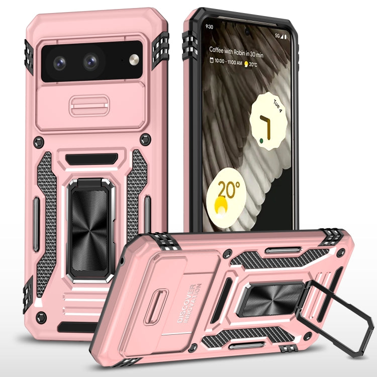 เคสโทรศัพท์ Armor PC + TPU Camera Shield, For Google Pixel 8 Pro, For Google Pixel 8