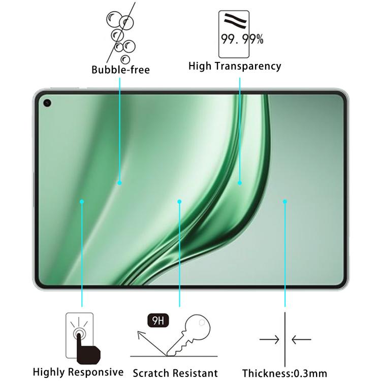 ฟิล์มกระจกนิรภัยป้องกันการระเบิด 9H 0.3 มม, For Huawei MatePad Mini 2025, For Huawei MatePad Air 12 2025 / 2024, For Huawei MatePad 11.5S 2025 / 2024, For Huawei MatePad Pro 12.2 2025 / 2024, For Huawei MatePad 12 X, For Huawei MatePad Air 11.5 inch (1...