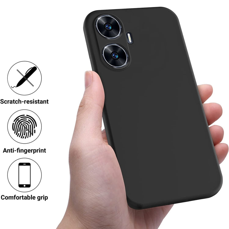 เคสโทรศัพท์กันกระแทกซิลิโคนเหลวสีบริสุทธิ์, For Realme Narzo N55, For Realme 10 Pro 5G