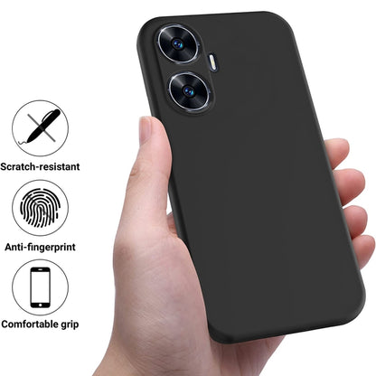 เคสโทรศัพท์กันกระแทกซิลิโคนเหลวสีบริสุทธิ์, For Realme Narzo N55, For Realme 10 Pro 5G