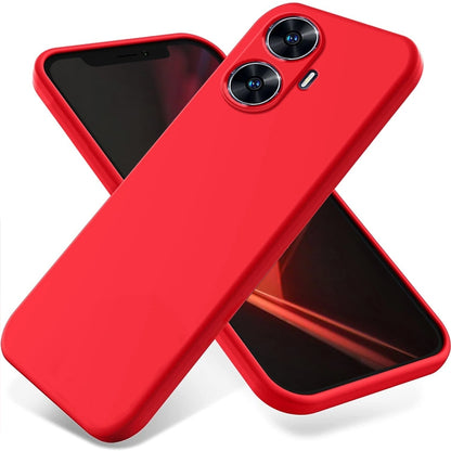 เคสโทรศัพท์กันกระแทกซิลิโคนเหลวสีบริสุทธิ์, For Realme Narzo N55, For Realme 10 Pro 5G