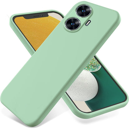 เคสโทรศัพท์กันกระแทกซิลิโคนเหลวสีบริสุทธิ์, For Realme Narzo N55, For Realme 10 Pro 5G