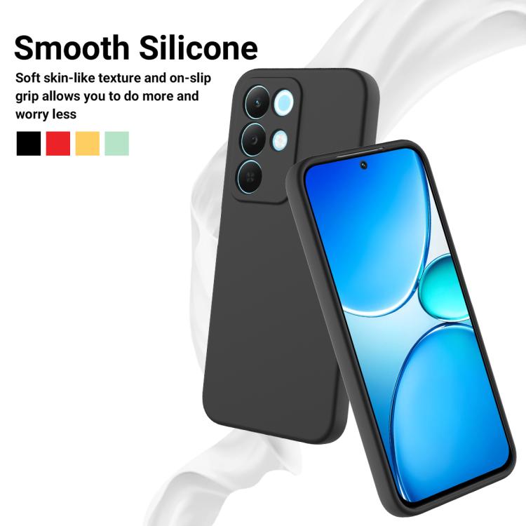เคสโทรศัพท์กันกระแทกซิลิโคนเหลวสีบริสุทธิ์, For Realme C83 / C100 / C100i 5G, For Realme Narzo 80 Lite 5G / P3 Lite 5G, For Realme P3 Lite 4G / C73 4G, For Realme P4 Lite 5G, For Realme Note 80 4G, For Realme 15x 5G / C85 5G / C85 4G, For Realme 16 5G ...