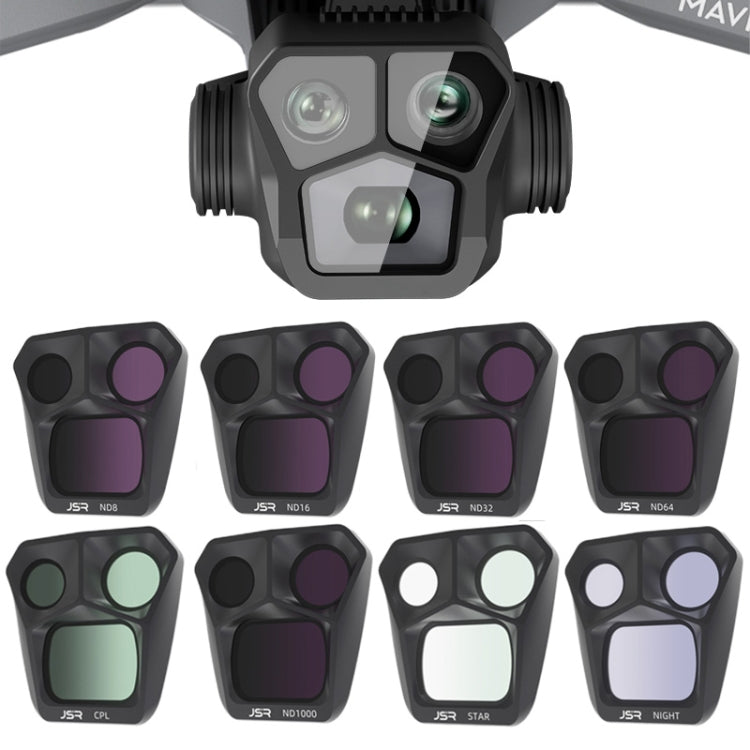 JSR GB 8 in 1 CPL ND8 ND16 ND32 ND64 STAR ND1000 NIGHT เลนส์ฟิลเตอร์, 8 in 1 For DJI Mavic 3 Pro