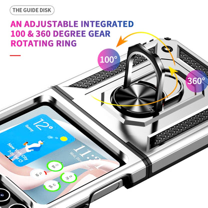 เคสโทรศัพท์กันกระแทก TPU + PC พร้อมตัวยึด, For Samsung Galaxy Z Flip5