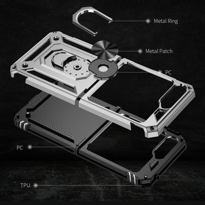 เคสโทรศัพท์กันกระแทก TPU + PC พร้อมตัวยึด, For Samsung Galaxy Z Flip5