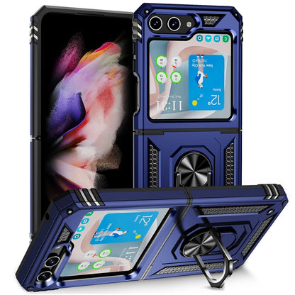 เคสโทรศัพท์กันกระแทก TPU + PC พร้อมตัวยึด, For Samsung Galaxy Z Flip5