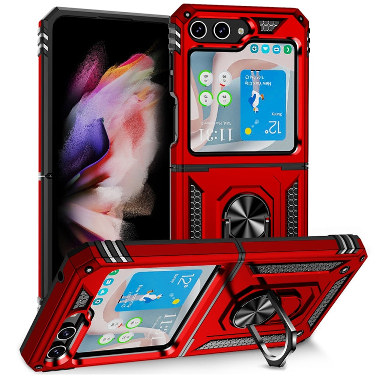 เคสโทรศัพท์กันกระแทก TPU + PC พร้อมตัวยึด, For Samsung Galaxy Z Flip5