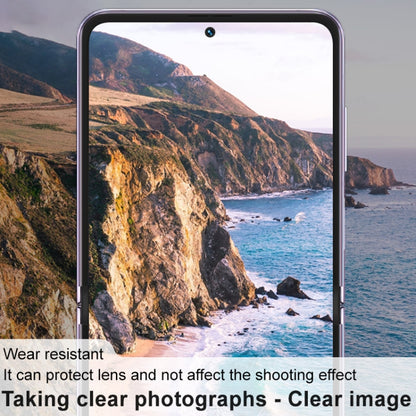 1 ชุด imak กระจกนิรภัยด้านหลังแหวนป้องกันกล้อง + สติกเกอร์หน้าจอกระจกด้านหลัง, For vivo X Flip