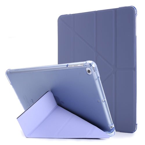 ซองหนังพลิกแนวนอนเปลี่ยนรูปถุงลมนิรภัยพร้อมตัวยึดและที่วางปากกา, For iPad 9.7 (2018) & (2017), For iPad Air 2