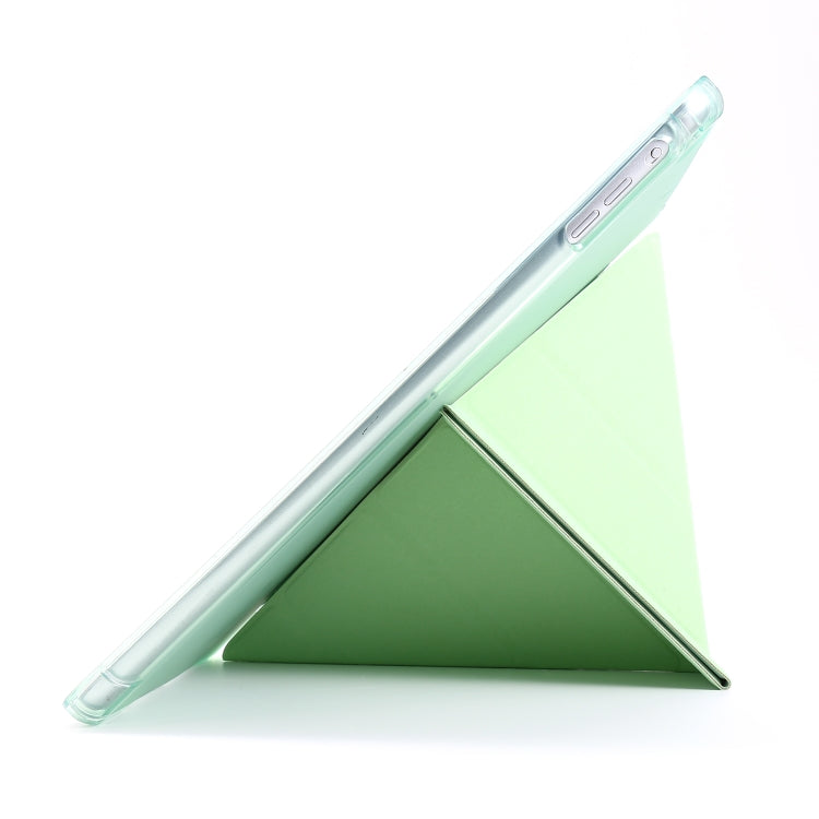 ซองหนังพลิกแนวนอนเปลี่ยนรูปถุงลมนิรภัยพร้อมตัวยึดและที่วางปากกา, For iPad 9.7 (2018) & (2017), For iPad Air 2