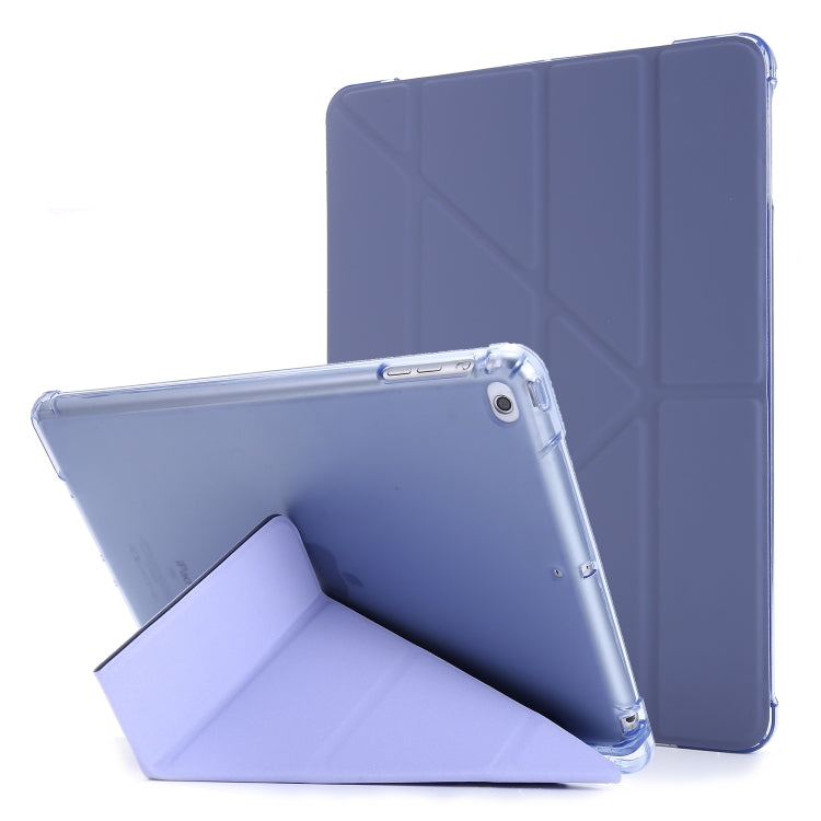ซองหนังพลิกแนวนอนเปลี่ยนรูปถุงลมนิรภัยพร้อมตัวยึดและที่วางปากกา, For iPad 9.7 (2018) & (2017), For iPad Air 2