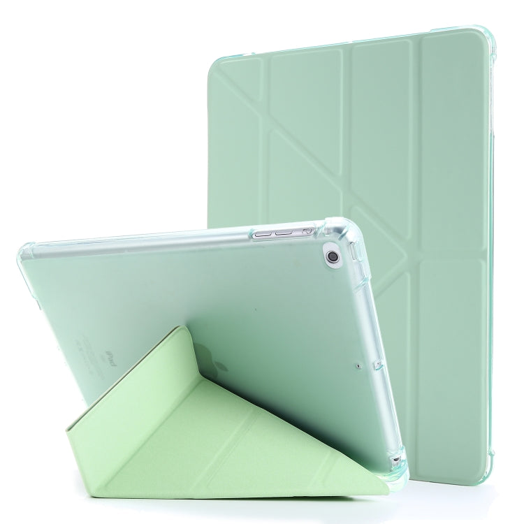 ซองหนังพลิกแนวนอนเปลี่ยนรูปถุงลมนิรภัยพร้อมตัวยึดและที่วางปากกา, For iPad 9.7 (2018) & (2017), For iPad Air 2