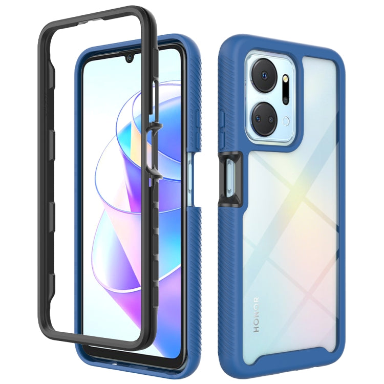 Starry Sky สีทึบกันกระแทก TPU เคสโทรศัพท์ PC ใส, For Honor X8a, For Honor X7a