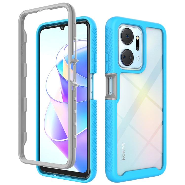 Starry Sky สีทึบกันกระแทก TPU เคสโทรศัพท์ PC ใส, For Honor X8a, For Honor X7a