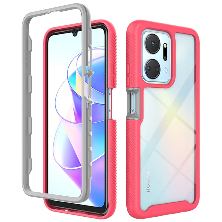 Starry Sky สีทึบกันกระแทก TPU เคสโทรศัพท์ PC ใส, For Honor X8a, For Honor X7a