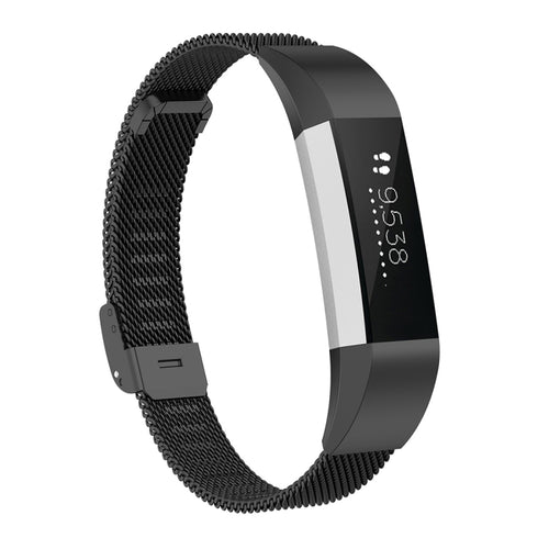 สำหรับ Fitbit Alta / Alta HR / ACE นาฬิกาปุ่มตาข่ายสายเปลี่ยนโลหะสายนาฬิกา, S, L