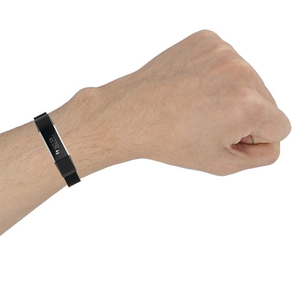 สำหรับ Fitbit Alta / Alta HR / ACE นาฬิกาปุ่มตาข่ายสายเปลี่ยนโลหะสายนาฬิกา, S, L