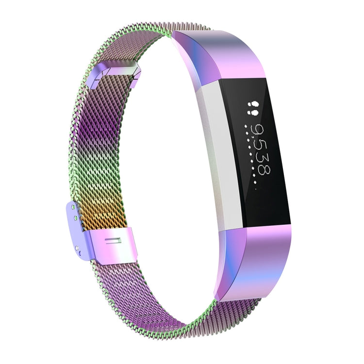 สำหรับ Fitbit Alta / Alta HR / ACE นาฬิกาปุ่มตาข่ายสายเปลี่ยนโลหะสายนาฬิกา, S, L